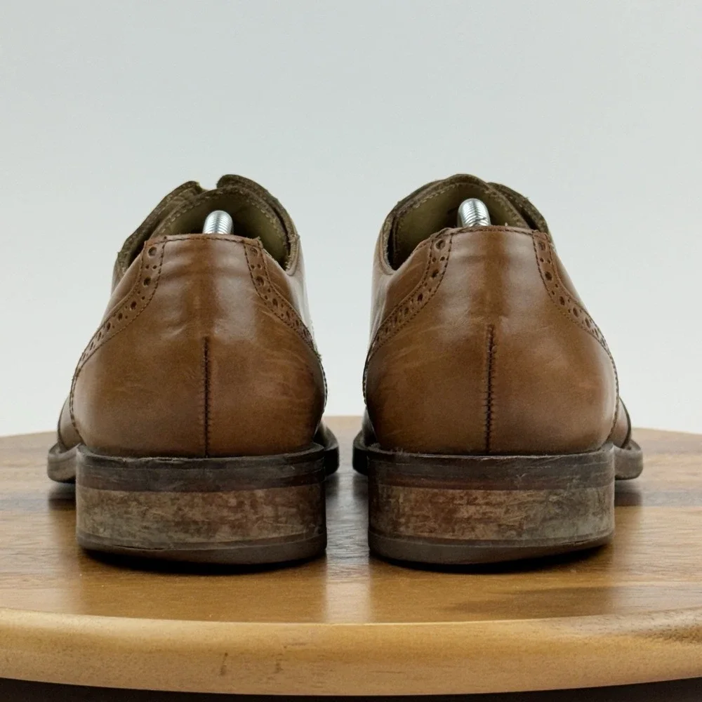 Mens Cole Haan Grand Os Madison Brown Leather Wingtip‎ Dress Oxfords Size 11.5 M
